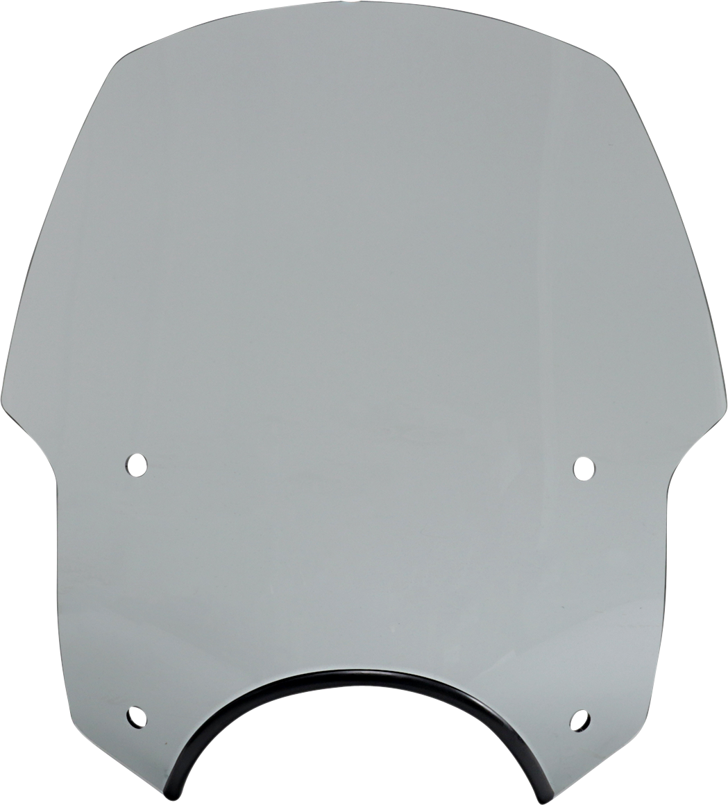 MEMPHIS SHADES Alley Cat Windshield - Headlight Cut Out - Black Smoke