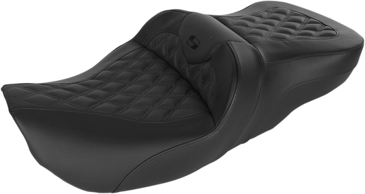 SADDLEMEN Roadsofa™ Seat with Full Lattice Stitch for FLH 1997-2007 - Part 897-06-182