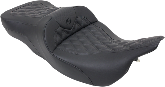 SADDLEMEN Roadsofa™ Seat with Full Lattice Stitch for FLT/FLH 1997-2007 – Part 897-07-182