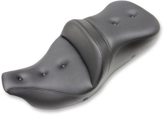SADDLEMEN Extended Reach Roadsofa™ Seat - Pillow Top, Heated, No Backrest for FL '08-'24 (Part 808-07B-183HCT)