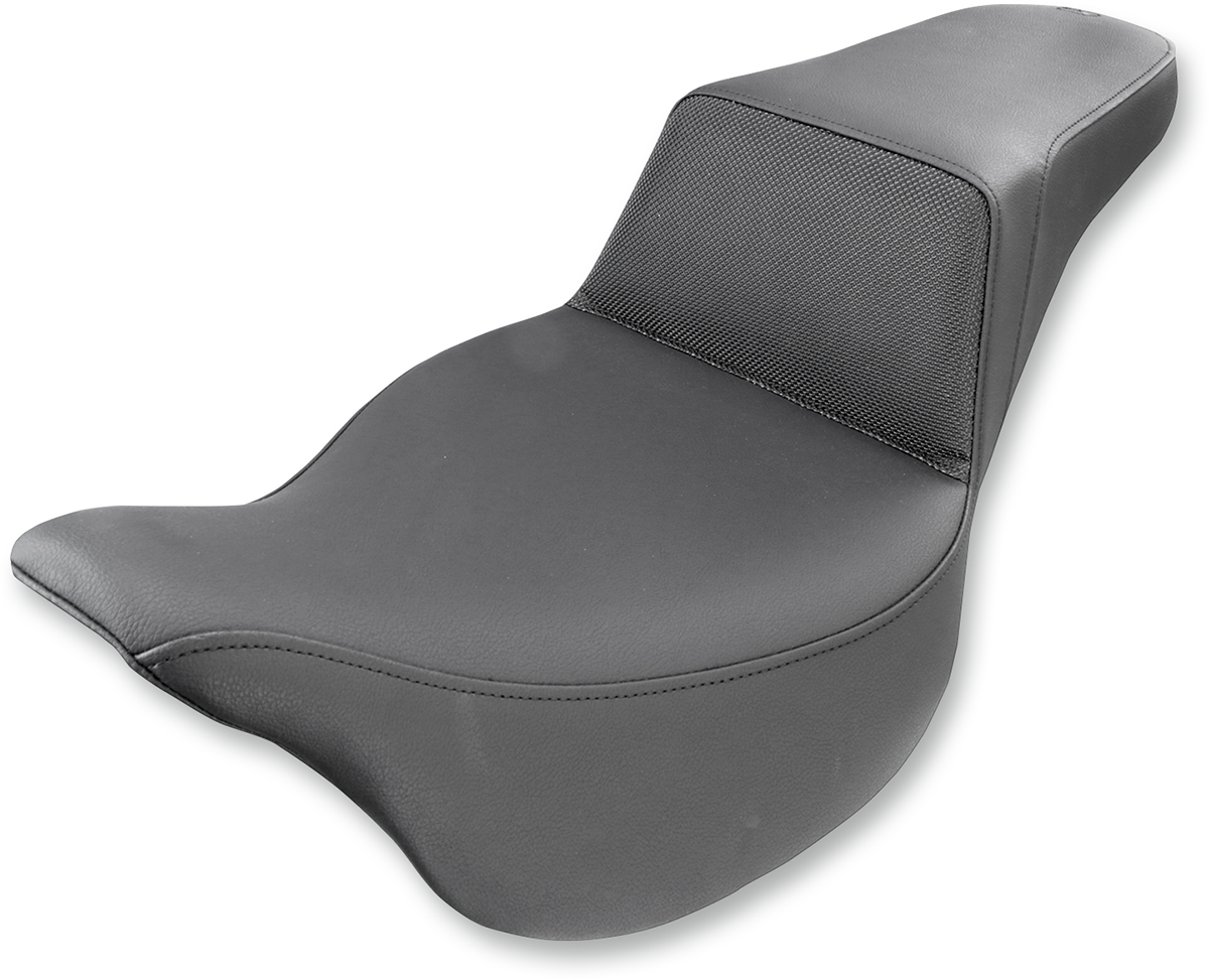 SADDLEMEN Step-Up Seat - Gripper Black for Harley FL 2008-2024 (Part #808-07B-174)