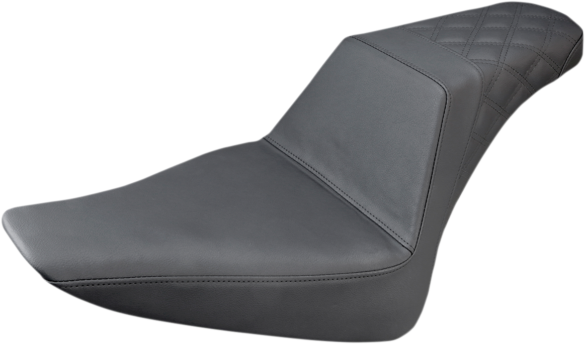 SADDLEMEN Step-Up Rear Lattice Stitch Seat for Harley Davidson FLS 812-26-173