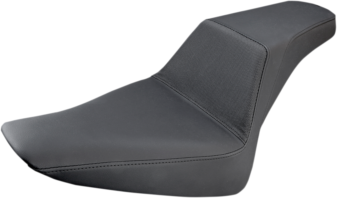 SADDLEMEN Step-Up Gripper Seat for Harley FLS 812-26-174 with Whisper-Grain SaddleHyde Cover