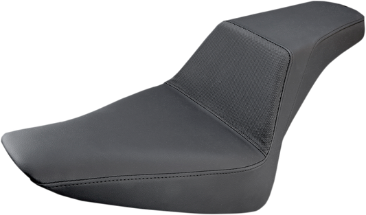 SADDLEMEN Step-Up Gripper Seat for Harley FLS 812-26-174 with Whisper-Grain SaddleHyde Cover