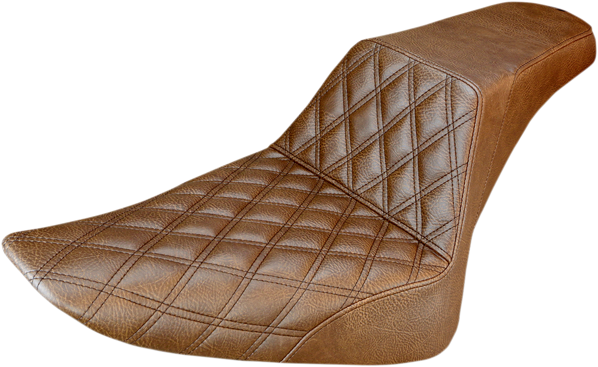 SADDLEMEN Step-Up Front Lattice Stitch Seat – Brown FLS 812-26-172BR
