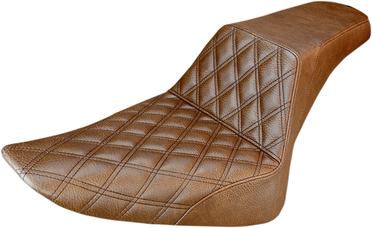 SADDLEMEN Step-Up Front Lattice Stitch Seat – Brown FLS 812-26-172BR