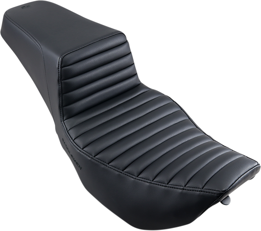 SADDLEMEN Step-Up Front Tuck-n-Roll Seat for FLHR/FLHX – Black (Part #897-06-171)