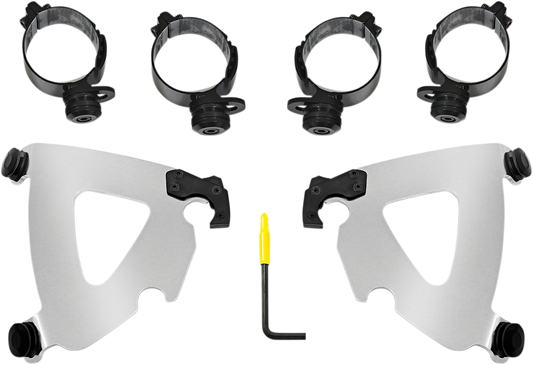 MEMPHIS SHADES Road Warrior Mounting Kit - Polished - FLSB/FXLRS MEK2043