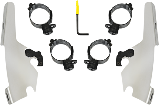 MEMPHIS SHADES Batwing - Mounting Kit - Polished - FLSB MEK2044