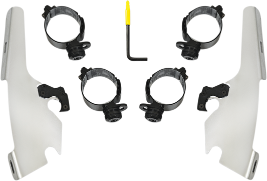MEMPHIS SHADES Fats/Slim Mounting Kit - Polished - FLFB MEK2046