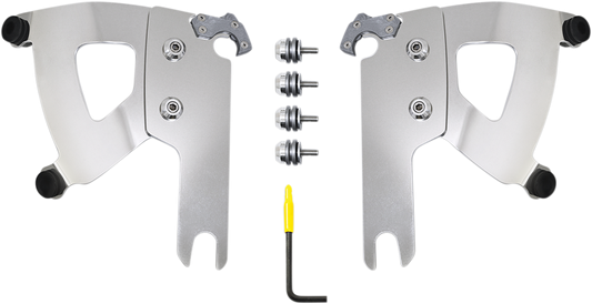 MEMPHIS SHADES Road Warrior Mounting Kit - Polished - FLHR MEK2040