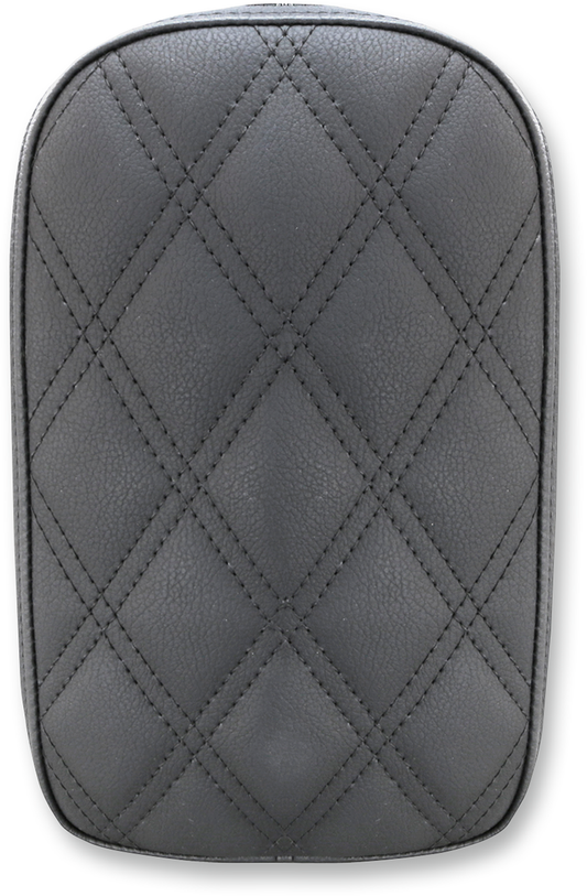SADDLEMEN Detachable Pillion Pad SA1022 – Lattice Stitched Black Motorcycle Seat Accessory