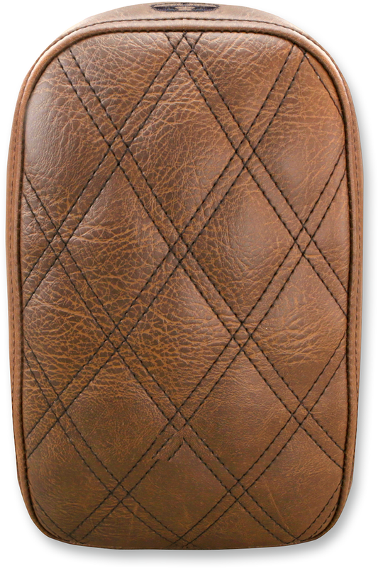 SADDLEMEN SA1025 Detachable Pillion Pad with Lattice Stitching in Brown
