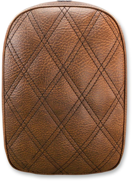 SADDLEMEN Detachable Pillion Pad - Lattice Stitched Brown SA1026