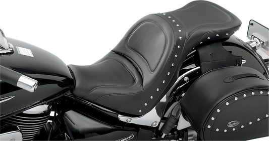 SADDLEMEN Explorer Special Seat for Honda C50 with Split-Cushion Design and SaddleGel™ Comfort