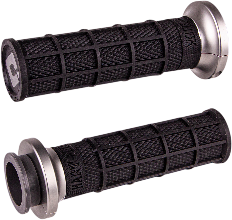 ODI Hart-Luck Signature V-Twin Lock-On™ Grips - Cable - Black/Gunmetal V31HCW-BH-H