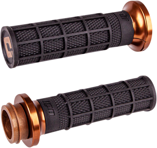ODI Hart-Luck Signature V-Twin Lock-On™ Grips - Cable - Black/Bronze V31HCW-BZ-Z