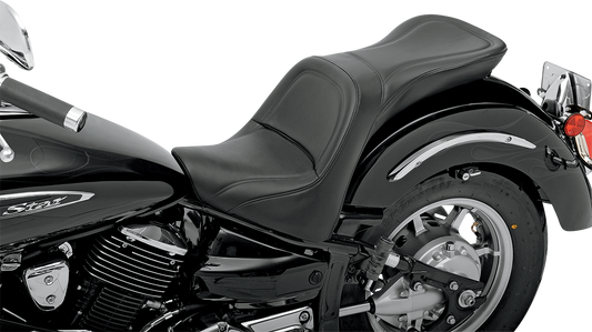 SADDLEMEN Explorer™ XVS1100 Seat without Backrest – Black with Stitched Detail – Part Y3150JS