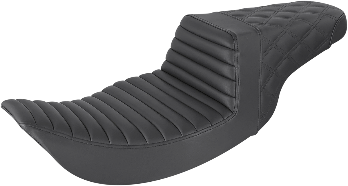 SADDLEMEN Step-Up Front Tuck-n-Roll and Rear Lattice Stitch Seat 897-06-176