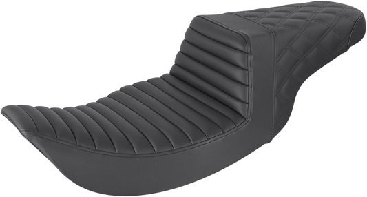SADDLEMEN Step-Up Front Tuck-n-Roll and Rear Lattice Stitch Seat 897-06-176
