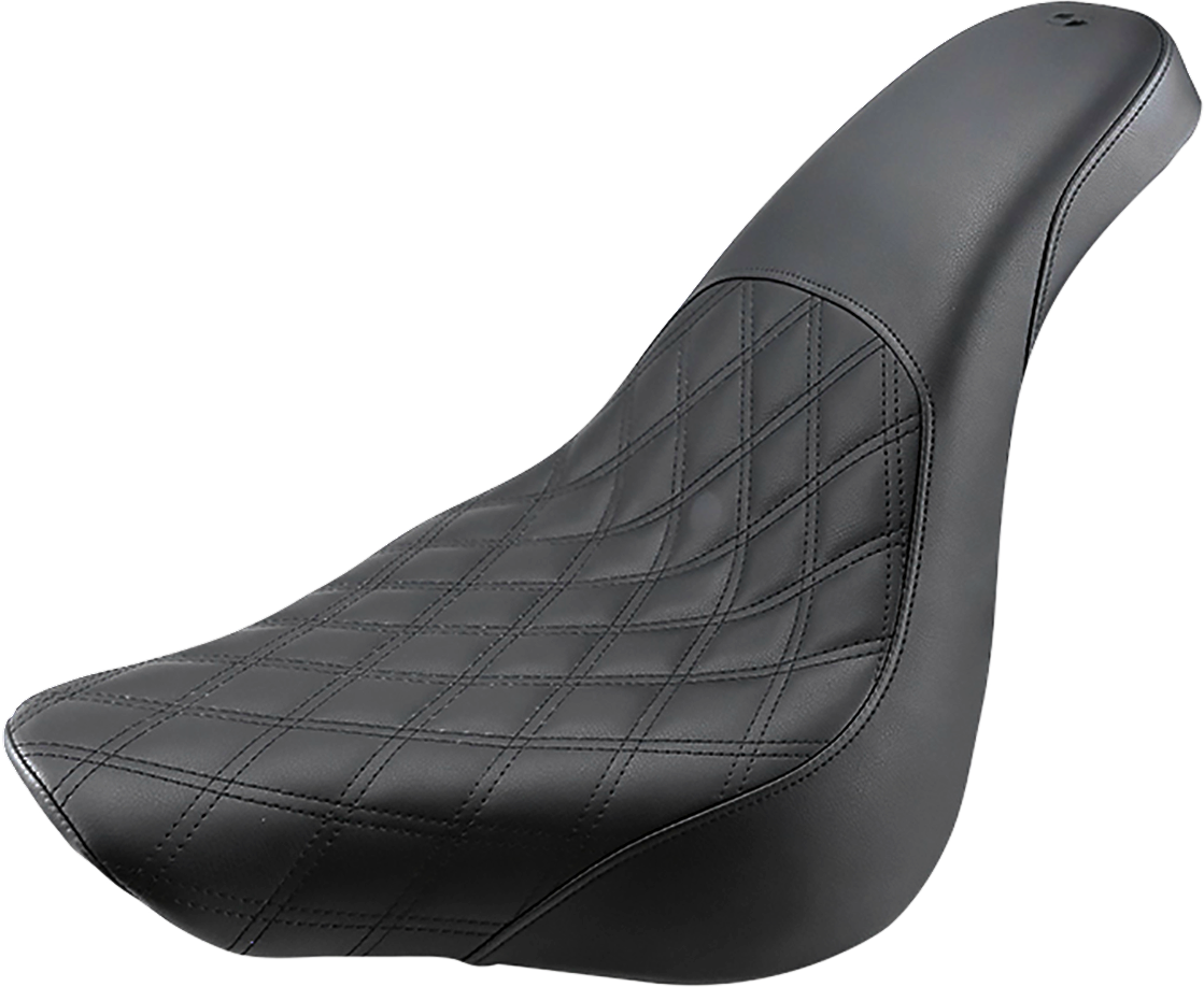 SADDLEMEN Profiler Seat for Harley FL/FX 2018-2023 - Black, Part Number 818-27-149