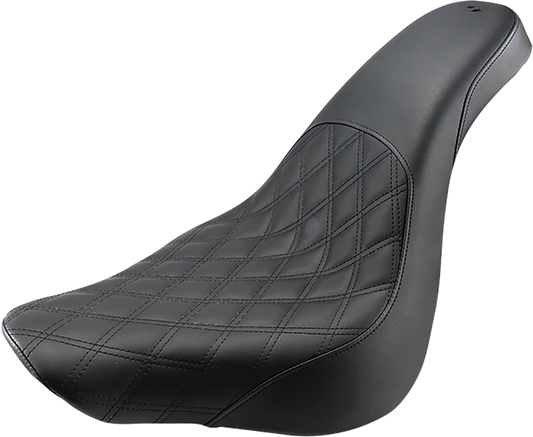 SADDLEMEN Profiler Seat for Harley FL/FX 2018-2023 - Black, Part Number 818-27-149