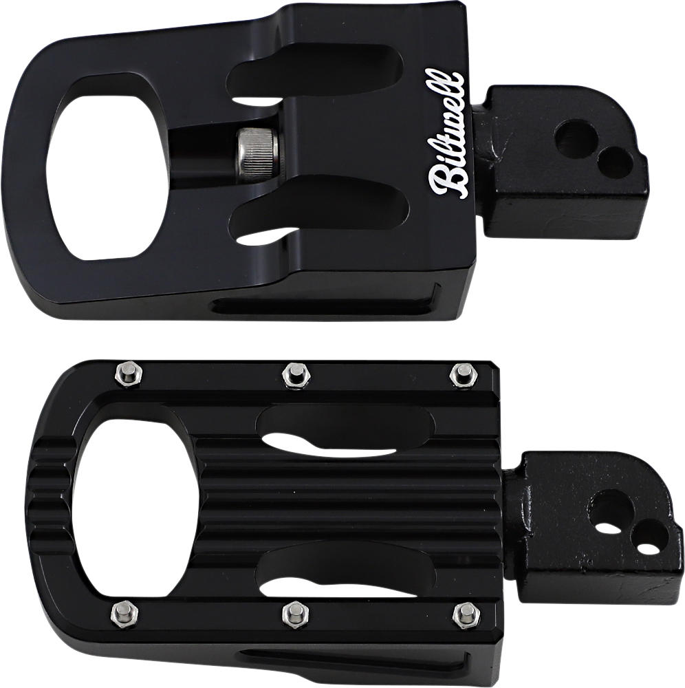 BILTWELL Punisher Foot Pegs - Passenger - Black - M8 7005-203-04