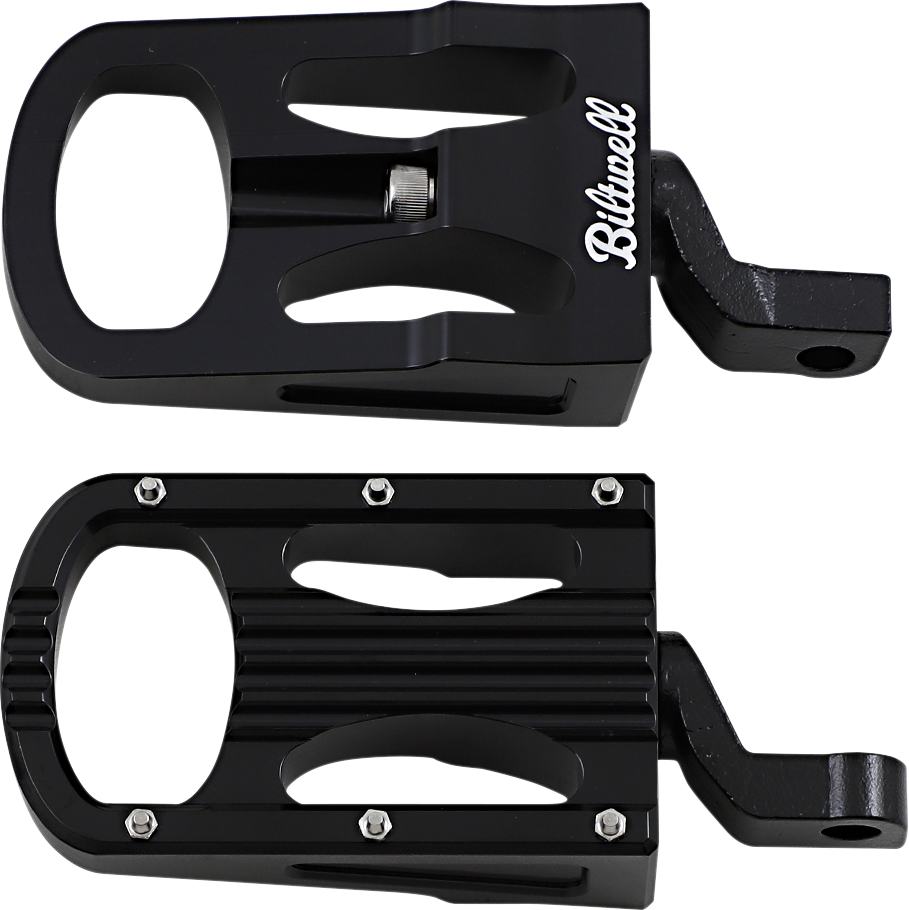 BILTWELL XL Step Foot Pegs - Black 7006-203-02
