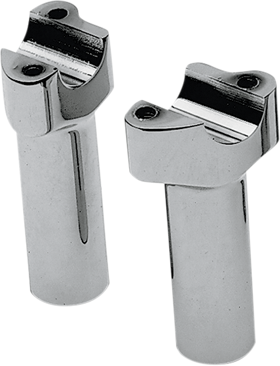 DRAG SPECIALTIES Buffalo Billet Aluminum Handlebar Risers - 4-1/2" - Chrome 290111