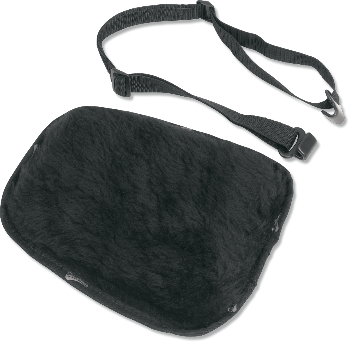 SADDLEMEN 101RJ Breathable Fleece Seat Pad - Medium Black with Quick-Disconnect Harness System