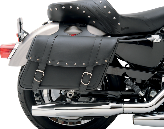 SADDLEMEN Highwayman Rivet Slant-Style Saddlebags – Large X021-03-041