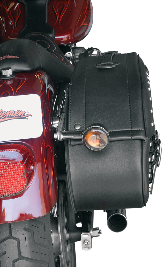 Saddlemens Drifter Rigid Slant Saddlebag 3501-0232 for Heavy-Duty Motorcycle Storage