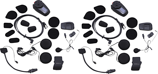 SENA 5S Dual Pack Motorcycle Communication System - Bluetooth 5.0, HD Speakers, Voice Commands