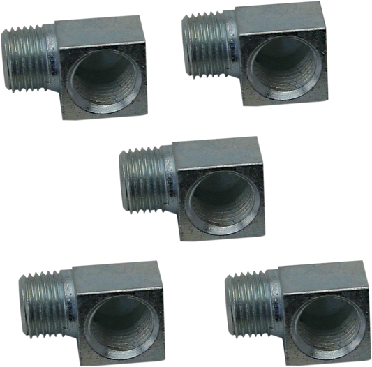 S&S CYCLE 50-1007 Supply and Return Elbow - 90 Degree 5-Pack