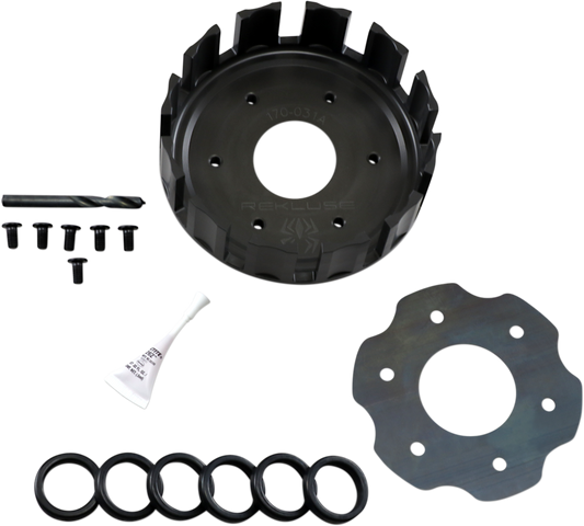REKLUSE Clutch Basket RMS-4131 - High-Performance Billet Aluminum Design for Enhanced Durability and Smooth Operation