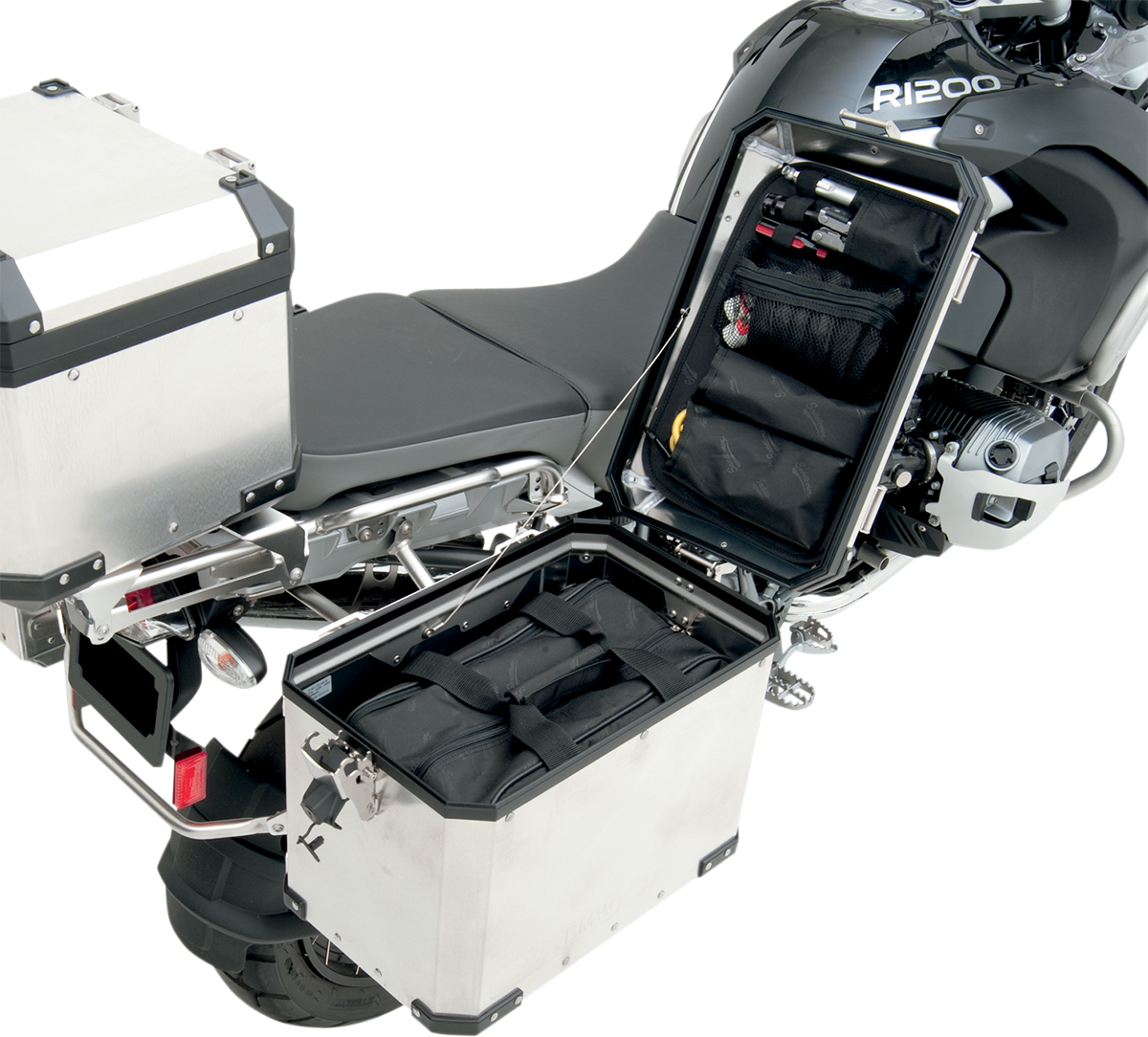 SADDLEMEN Saddlebag Liner EX000677 – Easy-Access Motorcycle Saddlebag Storage Solution