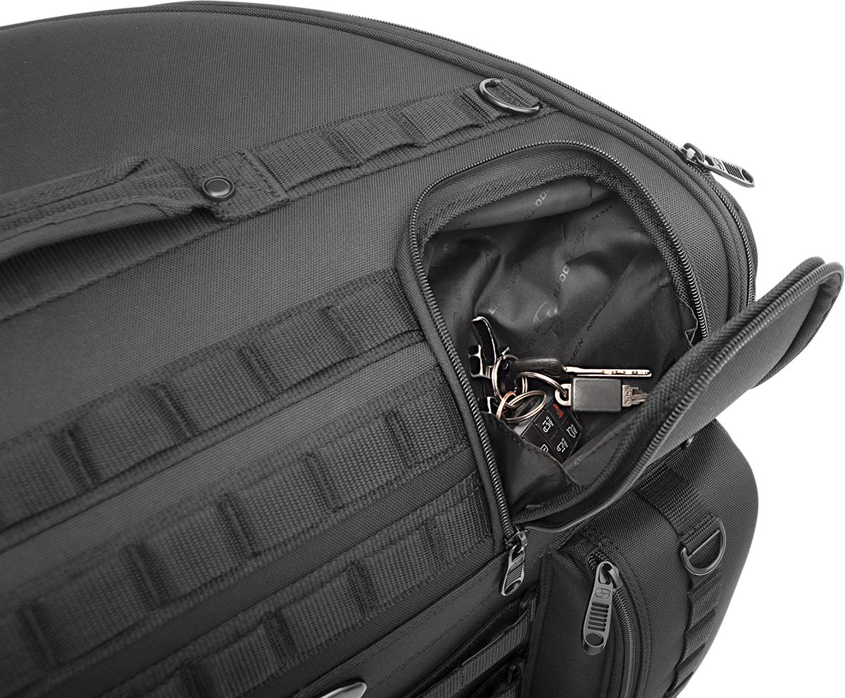 SADDLEMEN Tactical Backrest Bag EX00033A – Durable Waterproof Motorcycle Storage with MOLLE Compatibility