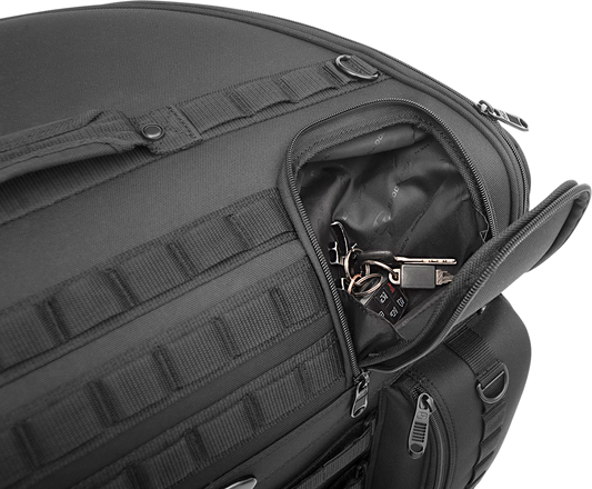 SADDLEMEN Tactical Backrest Bag EX00033A – Durable Waterproof Motorcycle Storage with MOLLE Compatibility