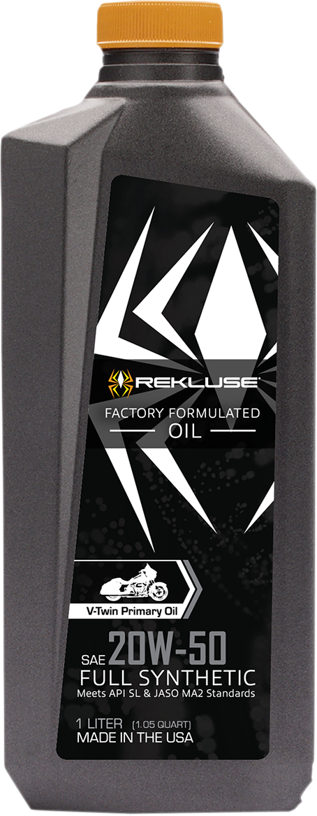 REKLUSE V-Twin Oil 20W-50 - 1L RMS-1099003 for Enhanced Motorcycle Clutch Performance