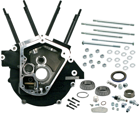 S&S CYCLE Super Stock 3.5-Inch Engine Case for Evolution Big Twin – Part No. 31-0055