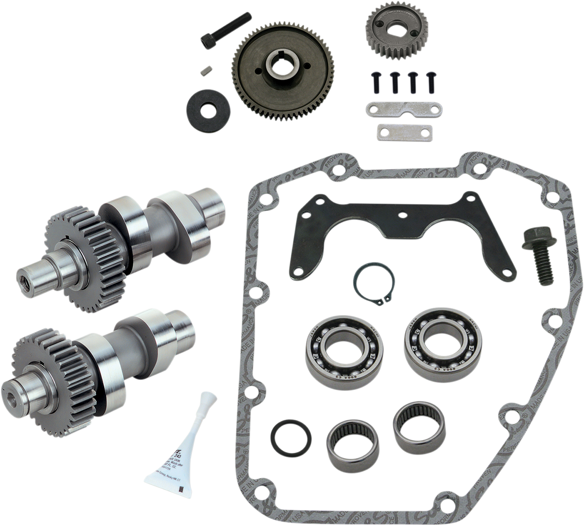 S&S CYCLE Twin Cam 106-4033 Camshaft Kit with 475G Gear Drive for Improved Power and Performance