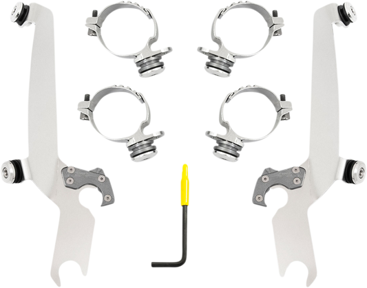MEMPHIS SHADES Sportshield Trigger Lock Complete Mount Kit - Polished - XL MEK2055