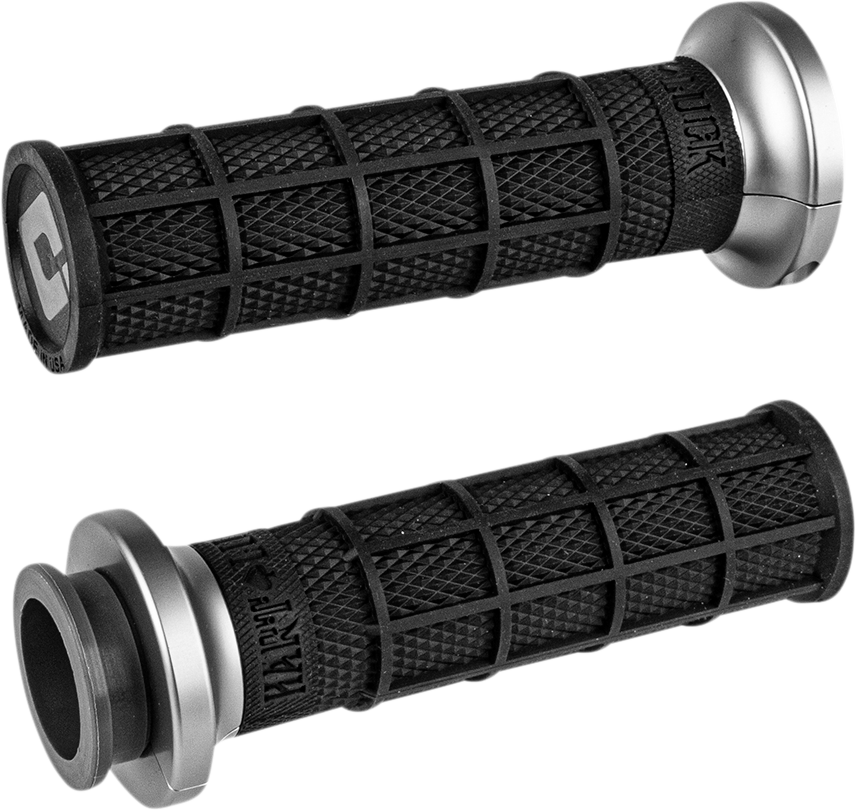 ODI Hart-Luck Signature V-Twin Lock-On™ Grips - TBW - Black/Gunmetal V31HTW-BH-H