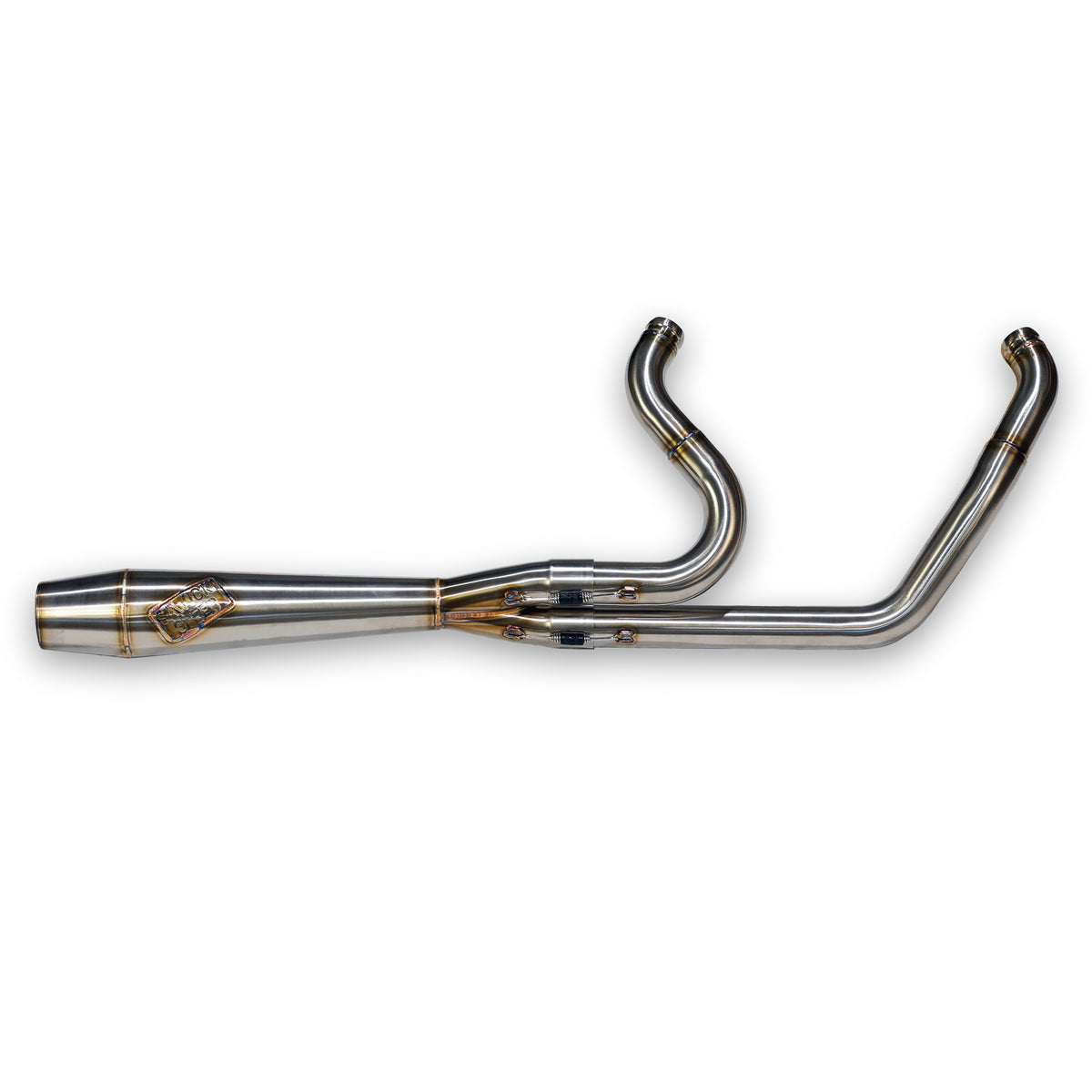 Sawicki Speed 930-02625 M8 Softail Mid Cannon Brushed Stainless Steel Exhaust