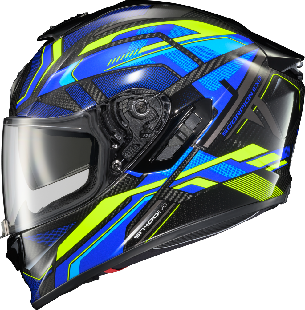 Scorpion EXO EXO-ST1400 EVO Carbon Helmet Hex Gloss Blue Large – V ...
