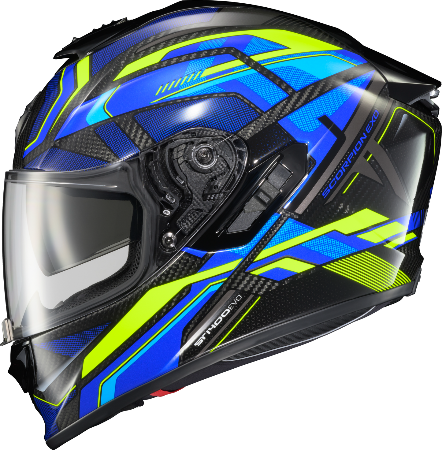 Scorpion EXO Exo St1400 EVO Carbon Helmet Hex Gloss Blue 2X