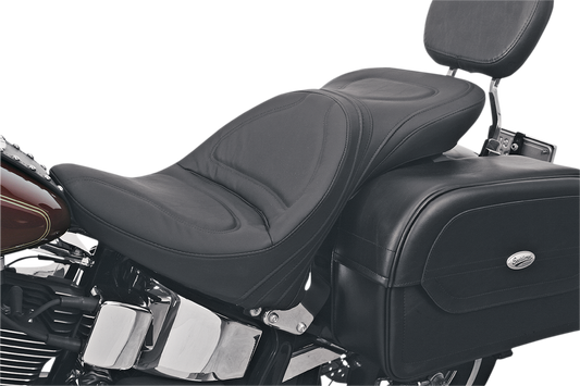 SADDLEMEN Explorer™ Seat Without Backrest for FL/FX 2000-2006, Black - Part 8150JS