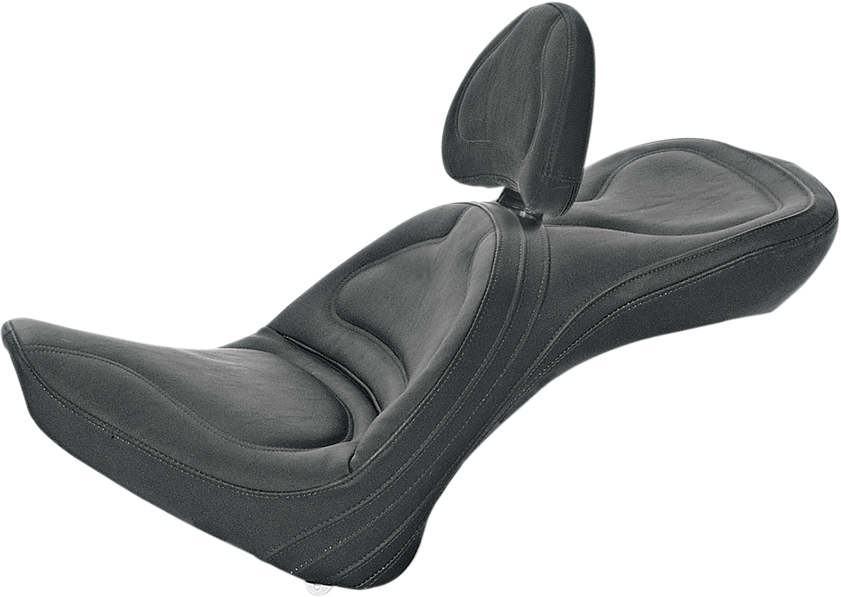 SADDLEMEN Explorer™ Seat with Backrest – Black, Part 8152JS for FL/FX '00-'06