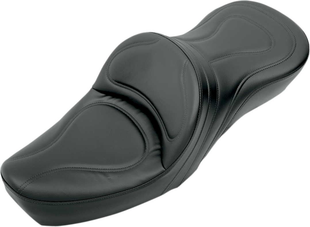 SADDLEMEN Explorer™ XL Motorcycle Seat without Backrest – Black, Part 8550JS