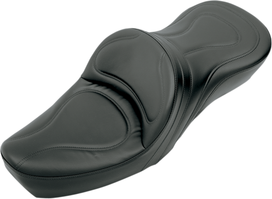 SADDLEMEN Explorer™ XL Motorcycle Seat without Backrest – Black, Part 8550JS